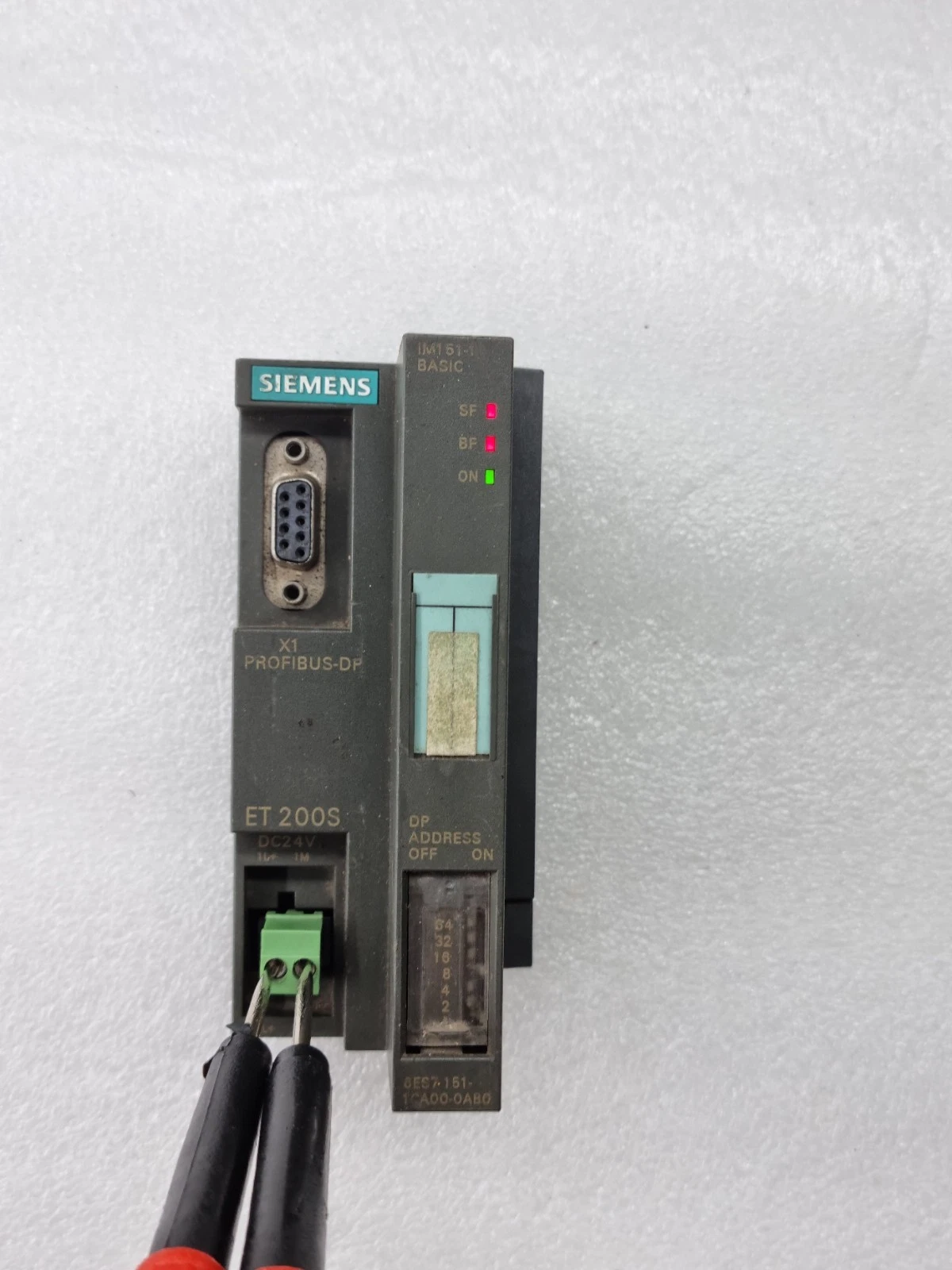 SIEMENS IM151-1 BASIC ET200S 6ES7 151-1CA00-0AB0 WITH 6ES7 193-4JA00-0AA0-ERROR